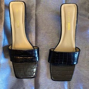 Never worn Fashion Nova Heels! Love them just not able to wear heels anymore.
